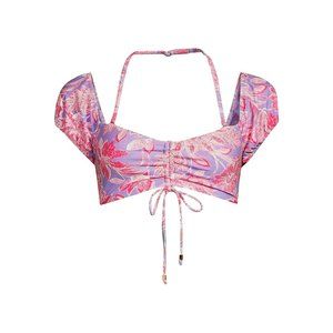 Time And Tru Women's and Women's Plus Printed Off Shoulder Swim Top